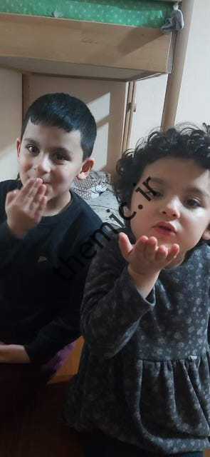 شاه صفی 6 ساله و یاسامین صافی 4 ساله.
