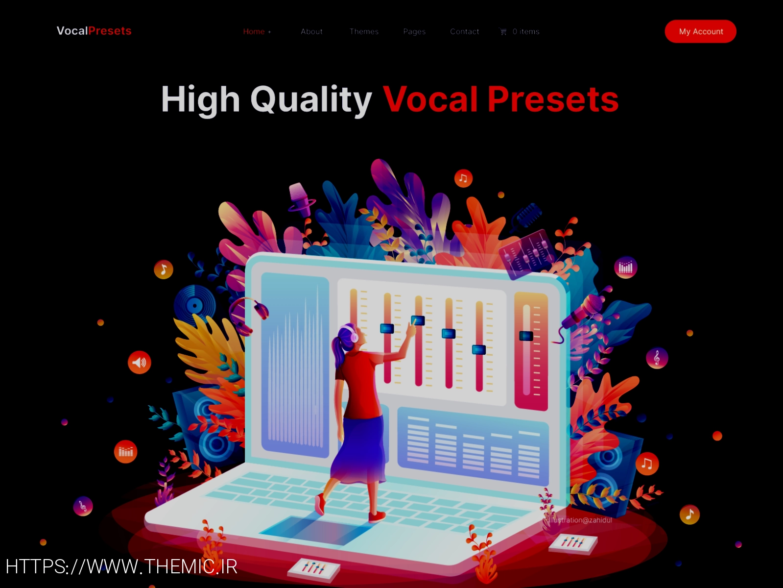 Music Illustration app illustration digital art hero image illustration home page illustration homepage illustration illustration illustration trend landing page illustration modern illustration music illustration poster singer illustration sound illustration tech illustration technology illustration ui illustration vocal illustration webpage illustration website illustration