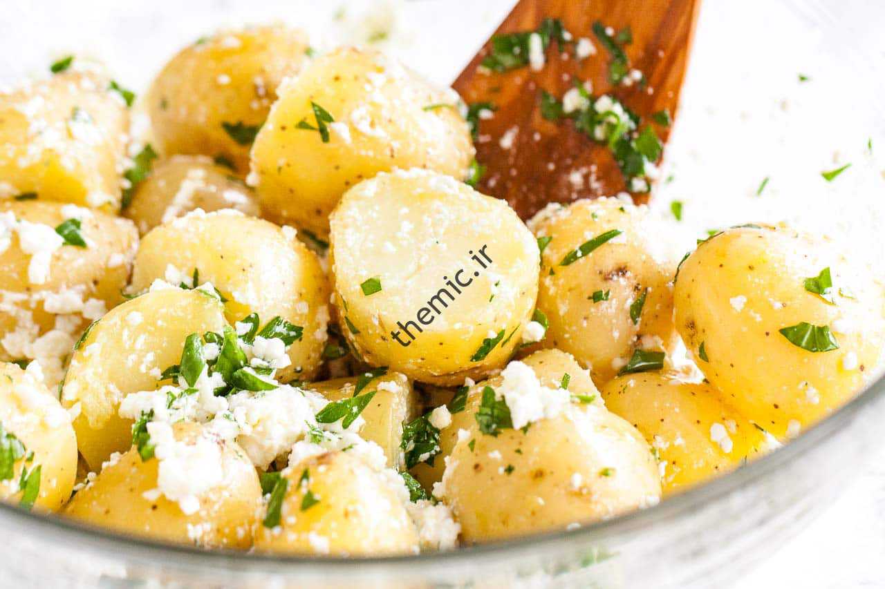 تهیه رز تهیه سیب زمینی پنیری، روشی جذاب و خوشمزه سیب زمینی پنیری